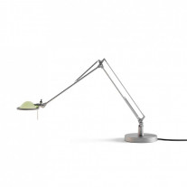 Luceplan Berenice 30 Table Lamp in Aluminium with Green Diffuser