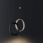 Lodes IVY I LED Pendant Matte Black 9005 and Extra Matte Champagne