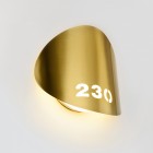 Estiluz Lune LED Wall Light Satin Gold