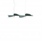 Flos Almendra S4 Linear LED Pendant Bay Blue