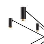 Marset The W LED Suspension Black Gold Close Up