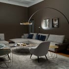 Occhio Mito Largo LED Floor Lamp in a Lounge