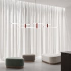 Axolight Paralela LED Linear Suspension in Living Room