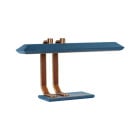 Bert Frank Rinato LED Table Lamp Antique Brass Blue