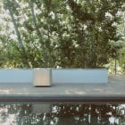 Santa & Cole Shiro Outdoor Table Lamp Beside Pool