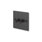 Buster and Punch 2G Modular Toggle Switch - Cross, Smoked Bronze