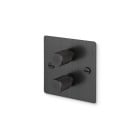 Buster and Punch 2G Modular Dimmer Switch Smoked Bronze Cross