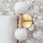 SkLO Stem 2x Wall / Ceiling Light Beside Bed