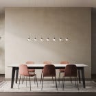 KDLN Dew 1 LED Suspension Above Dining Table