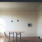 Flos String Light Cone LED Pendant Black Floor Switch