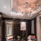 Porta Romana Ivy Shadow Chandelier in Living Room - On