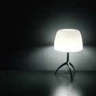 Foscarini Lumiere Table Lamp Black Chrome / White