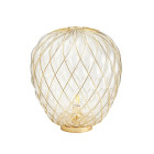 Fontana Arte Pinecone Table Lamp Large Transparent Gold