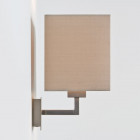 Astro Park Lane Grande Wall Light Matt Nickel with oyster shade