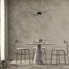 Axolight Hoops LED Suspension Black 2 Above Table