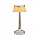 Flos Bon Jour Unplugged LED Table Lamp Matt Chrome/Material