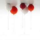 Collection of Red & White Brokis Memory Ceiling Lights