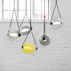 Yellow and Grey Brokis Capsula LED Pendants