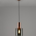 Original BTC Walter Pendant Copper & Anthracite Size 2