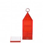 Kartell Lantern LED Portable Table Lamp Red
