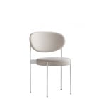Verpan Series 430 Chair - White Leather White Frame