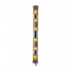 DCW éditions In The Tube 120-1300 Wall Light Gold Diffusers / Silver Reflector / Transparent Stoppers