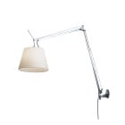 Artemide Tolomeo Mega Wall Light Aluminium Parchment 36