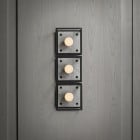 3 x Buster + Punch Caged 1.0 Ceiling/Wall Light in White Marble