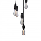 Buster + Punch Hooked 6.0 Nude Chandelier - Smoked Bronze with Crystal Bulb
