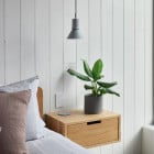 Anglepoise Type 80 Pendants Grey Mist Beside Bed