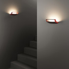 Lodes Aile LED Wall Light Lacquer Red
