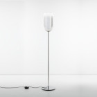 Artemide Gople Floor Lamp Silver Shade / Silver Base