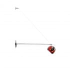 Fabbian Beluga Arm Wall Light - Red