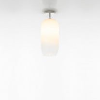 Artemide Gople Mini Ceiling Light White Shade / Silver Base