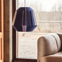 HAY Bonbon Shade Pendant Blue in Living Room