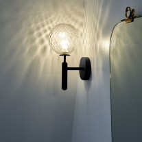 Nuura Miira Wall Light Rock Grey/Optic Clear