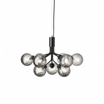 Nuura Apiales 9 Chandelier Satin Black/Smoked Optic Glass