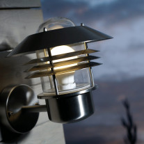 Nordlux Vejers Up Outdoor Wall Light Stainless Steel