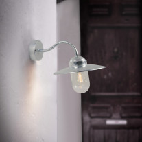 Nordlux Luxembourg Outdoor Wall Light Galvanised Steel