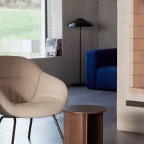 HAY Pao Steel Floor Lamp Black in Living Room