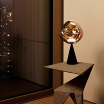 Gold Tom Dixon Melt Fat Cone LED Table Lamp