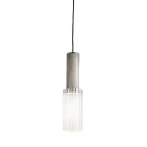 J. Adams Flume 80 Pendant Satin Nickel - Frosted Glass