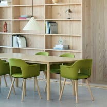 HAY Compass Pendant Light Lifestyle Meeting Table