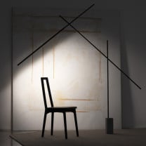 Nemo Flamingo LED Floor Lamp Black in Studio