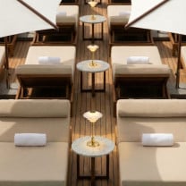 Louis Poulsen PH 1/1 Portable LED Lamp Lifestyle Sun Loungers
