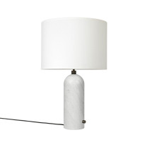 Gubi Gravity Table Lamp White Marble White Large