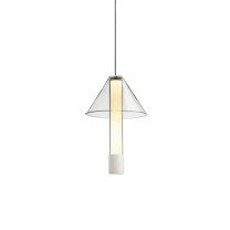Marset Fragile 16 LED Pendant White - Cone