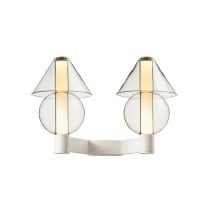 Marset Fragile A2 Wall Light White - Cone and Sphere
