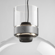 Flos Nocturne S LED Pendant Close up Silver