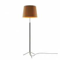 Santa & Cole Pie de Salon G1 Floor Lamp Mustard Shade with Chrome Plated Structure